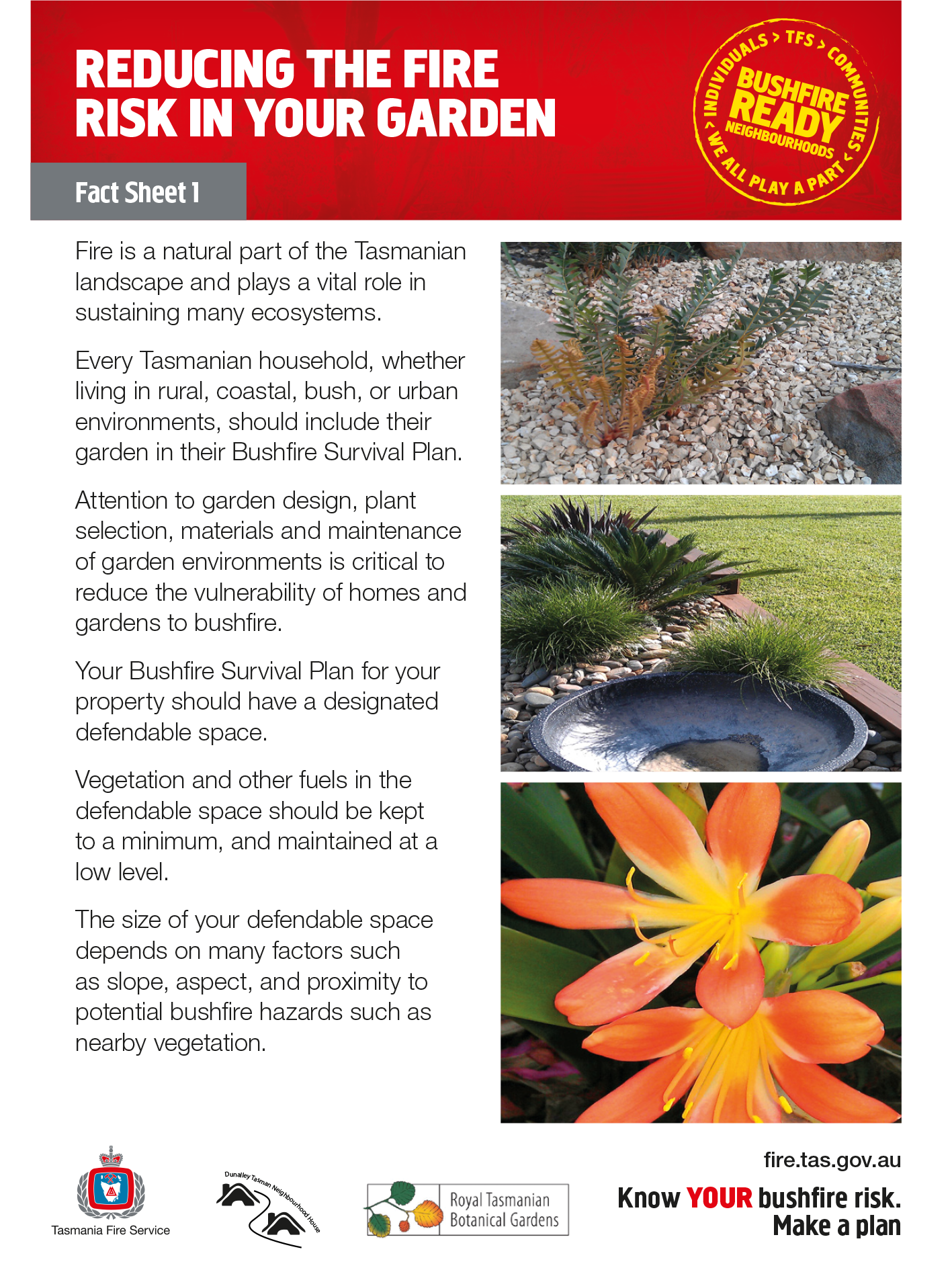 Reducing the Fire Risk in your garden